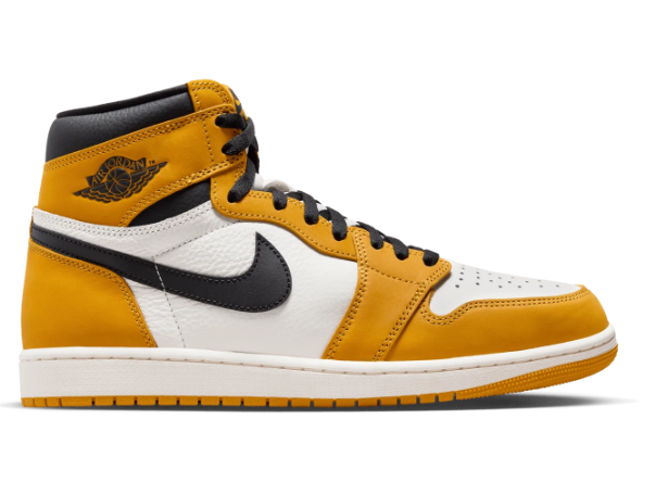 Air Jordan 1 Retro High OG Men's Sneakers in Yellow Ochre