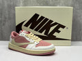 Air Jordan 1D Macho Pink Reverse Swoosh Sneakers