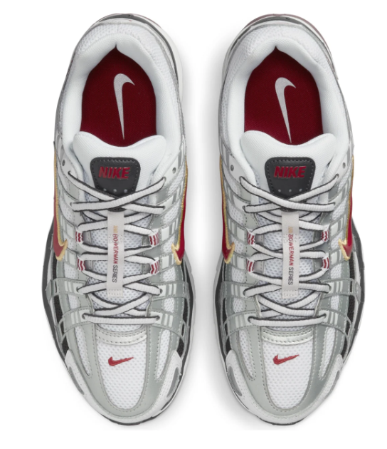 Nike P-6000 CNPT Women's Sneakers - Metallic Silver / Red