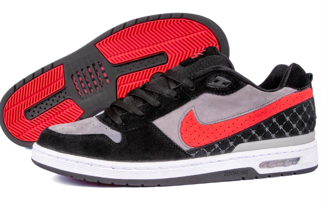 Nike SB Paul Rodriguez Zoom Air Low 'Black / Varsity Red / Flint Grey'