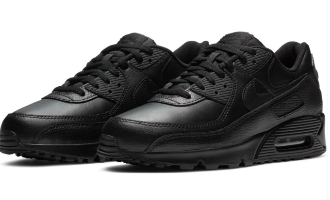 Nike Air Max 90 LTR Leather Men’s Sneakers “Triple Black”