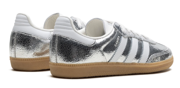 Women's adidas Samba OG 'Silver Metallic' (Cracked Leather) JR0035