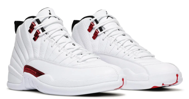 Air Jordan 12 Retro “Twist” Sneakers “White/University Red/Black”