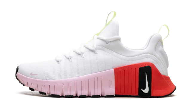 Nike Free Metcon 6 Women’s Training Shoes “White/Barely Volt/Bright Crimson”