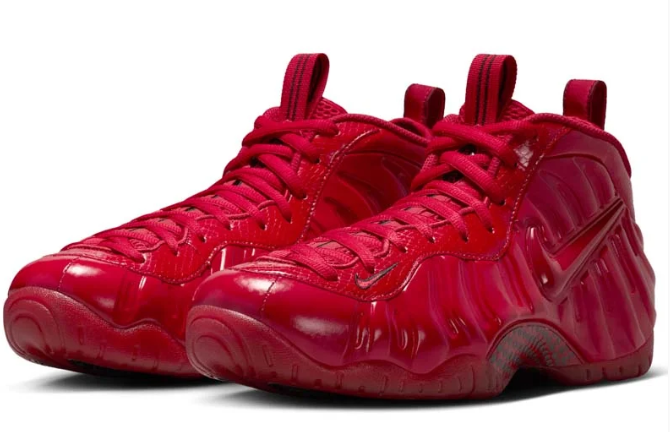 Nike Air Foamposite Pro Sneakers in Gym Red and Black