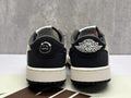 Air Jordan 1D Beige Black Reverse Swoosh Sneakers